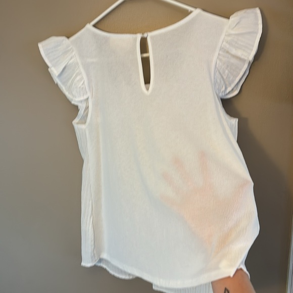 Flower and & Feather size Medium / Md chic boho blouse / top! - Picture 5 of 6